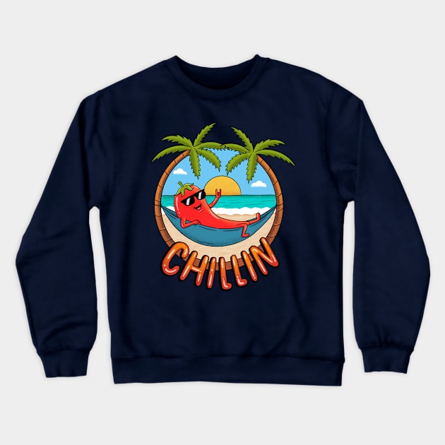 Chillin Vacation Crewneck Sweatshirt by coffeeman